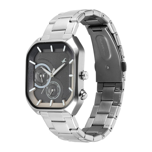 Fastrack Groove Multifunction Lume Anthracite Dial for Men