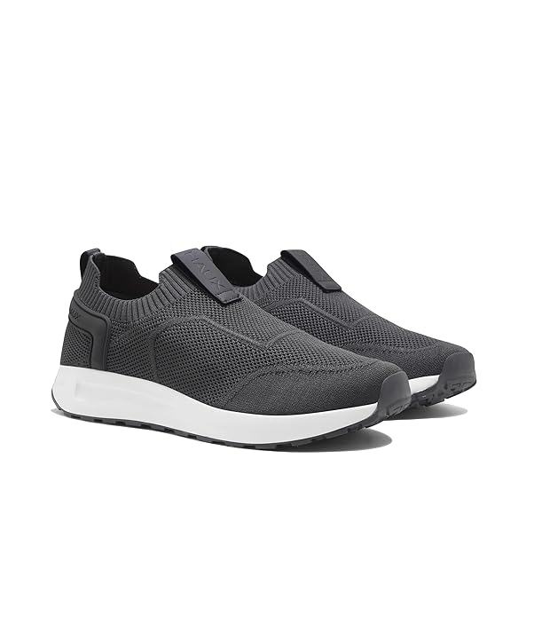 HAUX Men’s Slip-On Running Shoes | Lightweight Sports Sneakers with Memory Foam Cushioning | Walking, Gym, Jogging, Training | Ultra Comfort & Style